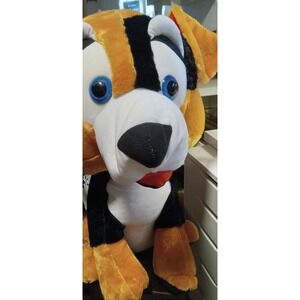 Vintage Classic Toy  Company 24" multi Colored blue‎ eyed puppy dog XMas Gift